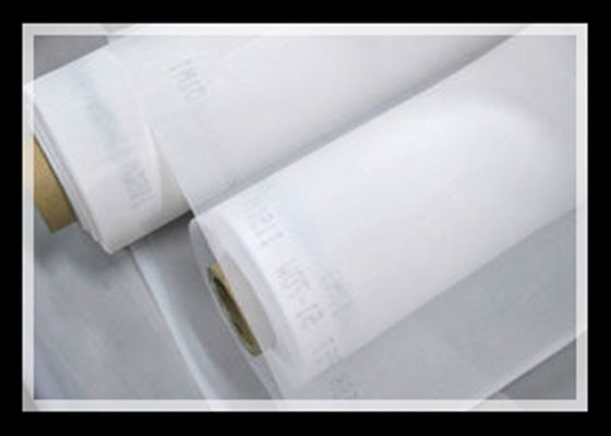 Chiny Poliestrowy, biały i żółty sitodruk o niskiej rozciągliwości Siatka 90T-180T do drukowania ceramicznego fabryka