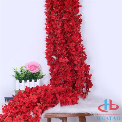 Dekoracja Sztuczny kwiat ściana dla dekoraci, Fałszywe Czerwone róże